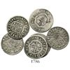 Image 1 : Lot of 6 Spanish milled 1R "pistareens" of Philip V, various mints and dates (1726-1737).