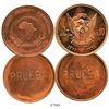 Image 1 : Lot of 2 Sudan copper trial strike 10 pounds, 1978 (Khartoum meeting of O.A.U.) and 1980 (1400th ann