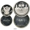 Image 1 : Lot of 2 Sudan cameo proof trial strike 10 pounds 1980 (1400th Anniversary of Islam) and 5 pounds 19