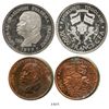 Image 1 : Lot of 2 Togo plain-edge proof piedfort 10,000 (silver, 10 minted) and 5000 (copper, 5 minted) franc
