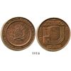 Image 1 : Uruguay, copper piedfort (triple thickness) 20,000 nuevos pesos, 1984, Inter-American Bank of Develo