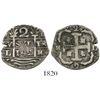 Image 1 : Caracas, Venezuela, "imitation cob" 2 reales, date "142" (early 1800s), rare.
