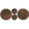 Image 1 : Venezuela, copper 1/8 real (ochava), 1812, extremely rare die-variety (first time offered at auction