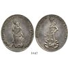 Image 1 : Potosi, Bolivia, large oval silver medal, late 1800s, artists, ex-Derman.