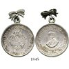 Image 1 : Potosi, Bolivia, 50 centavos-sized silver medal with bow-shaped hanger, 1896, Baptista, ex-Derman.