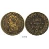 Image 1 : Brazil (struck in France?), brass medal (made into a button), Pedro II (1840s?), emperor's visit to 