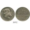 Image 1 : Brazil (struck in Belgium), small nickel(?) medal, Pedro II, 1871, emperor's visit to Brussels.