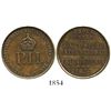 Image 1 : Brazil, small copper medal, Pedro II, 1876, Philadelphia exposition.