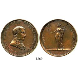 France, large copper medal, Napoleon, AN IX (1800/1), Peace of Luneville.