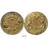 Image 1 : Great Britain, gilt copper Admiral Vernon medal, 1739, Porto Bello (no portrait).