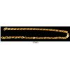 Image 1 : Small gold chain (87 flat, oval links), with hand-signed certificate from 1976.