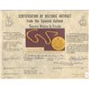 Image 2 : Small gold chain (87 flat, oval links), with hand-signed certificate from 1976.