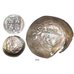 Silver bowl with lions-and-castles tax-stamp.