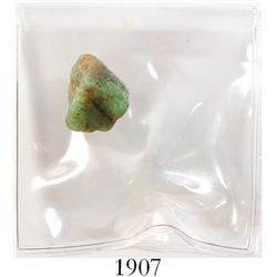 Large natural emerald, 12.72 carats, with (1990) Frank Sedwick certificate.