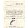 Image 2 : Lot of small artifacts (iron key, encrusted pewter buckles, etc.) with original division documents f