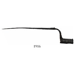 Iron musket bayonet, intact, rare.