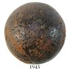 Image 1 : Large iron cannonball, probably 1700s.