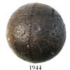 Image 1 : Large iron cannonball, probably 1700s.
