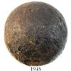 Image 1 : Large iron cannonball, probably 1700s.