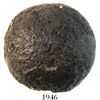 Image 1 : Large iron cannonball, probably 1700s.