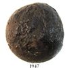Image 1 : Medium-large iron cannonball, probably 1700s.