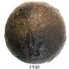 Image 1 : Small iron cannonball, probably 1700s.