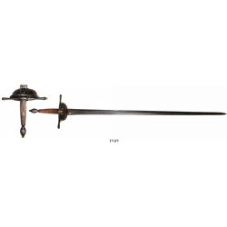 Northern European cuphilt rapier, 1500s-1600s.