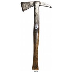 British naval boarding axe, 1800s, marked "Shand Mason & Co."