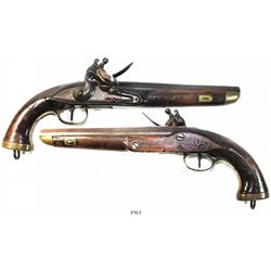 Flintlock pistol, European (naval), ca. 1800-1820.