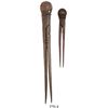 Image 1 : Lot of 2 small, brass navigational dividers in working order, early 1600s, found in England.