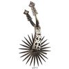 Image 1 : Spanish colonial spur, steel with silver overlay, 1700s.