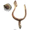 Image 1 : Ca.-1864 Union cavalry stirrup (brass, model 1859 lightweight type) with replacement rowel made from