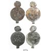 Image 1 : Lot of 2 large lead cloth-bale seals (1500s-1600s).