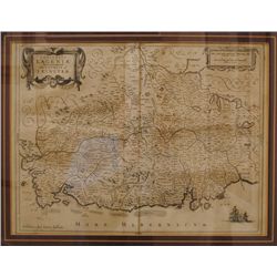 c. 1670: Jan Jansson Comitatus Lageniae -- The Countie of Leinster map