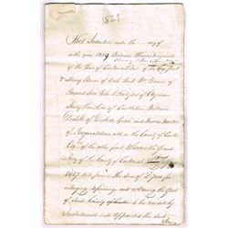 1812-1829: Indentures relating to the building and extension of Carlow Gaol