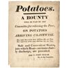 Image 1 : 1847 Famine. Poster: "Potatoes. A BOUNTY will be paid by the Committee for Relieving the Poor, on PO