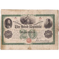 1866 (January 23) Fenian Bond Irish Republic Twenty Dollars