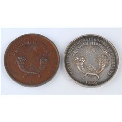 1863-74: Vice Regal Gardens Royal Horticultural Society of Ireland award medals