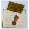 Image 1 : 1916 Rising Medal, Armband and documents to Christopher Murphy, seriously wounded at Boland's Mills