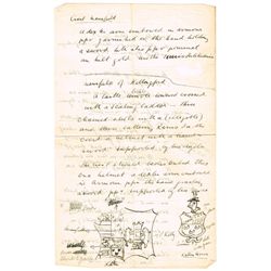 1932: Manuscript notebook on the genealogy of the Mansfield Family