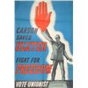 Image 1 : circa 1953: Ulster Unionist Council "Carson Saved Ulster Fight for Freedom" Election Poster