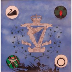 1972 Long Kesh 'Gusty Spence' Royal Irish Rifles signed artwork