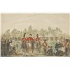 Image 1 : circa 1870: Drawing of the inspection of the Dublin City Militia