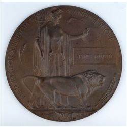 1914-18: First World War Memorial Plaque to James Murphy