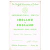 Image 1 : Soccer Ireland v England match programmes collection including 30 September 1946
