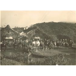 circa 1920: Willie Burke hunting scene photographs of Indian colonial life