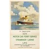 Image 1 : circa 1950: M.V. Princess Victoria Stranraer to Larne poster
