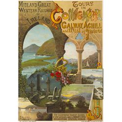 circa 1900: Midland & Great Western Railway of Ireland 'Connemara' poster