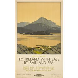1950s: Paul Henry British Railways Sheephaven, Donegal poster