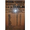 Image 1 : 1939 (1 December) Great Southern Railways Excursion Tickets poster